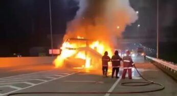 Bus Rombongan SD IT Terbakar di Tol Japek, Ini Faktanya